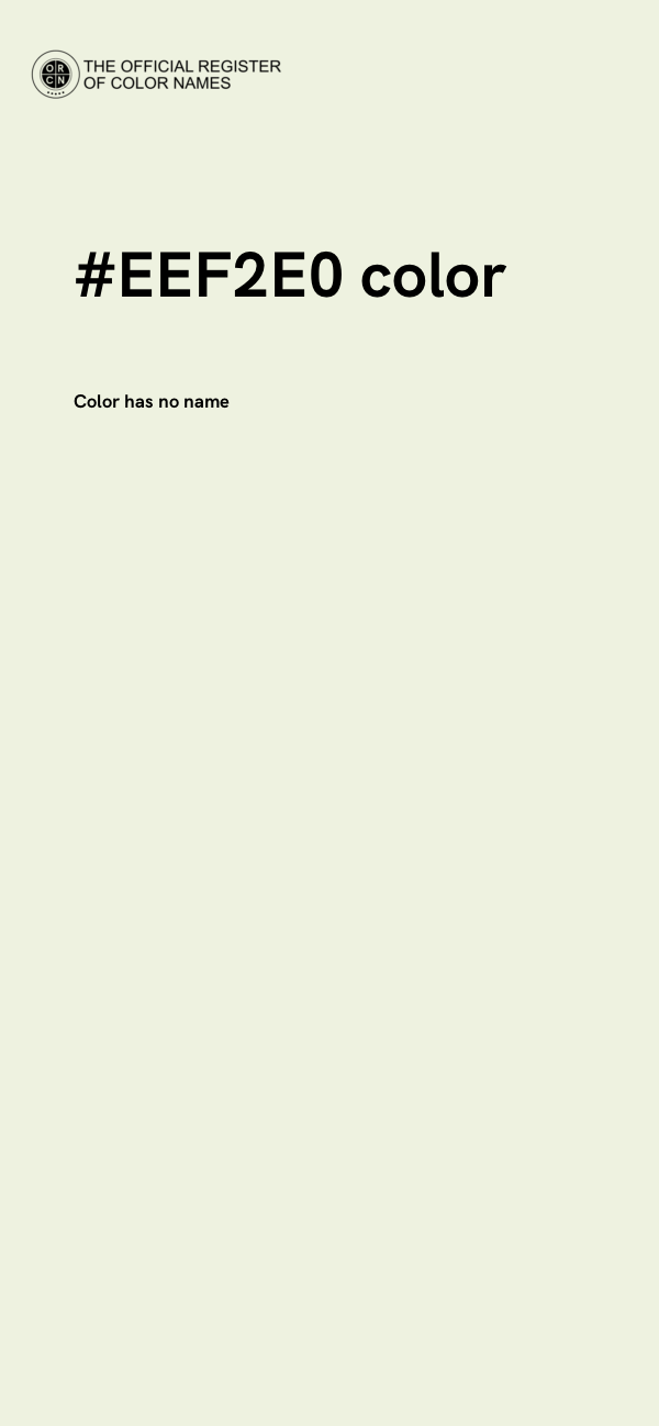 #EEF2E0 color image