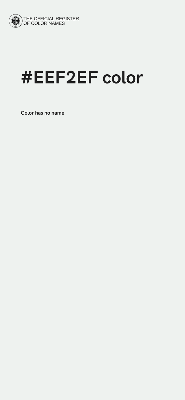 #EEF2EF color image