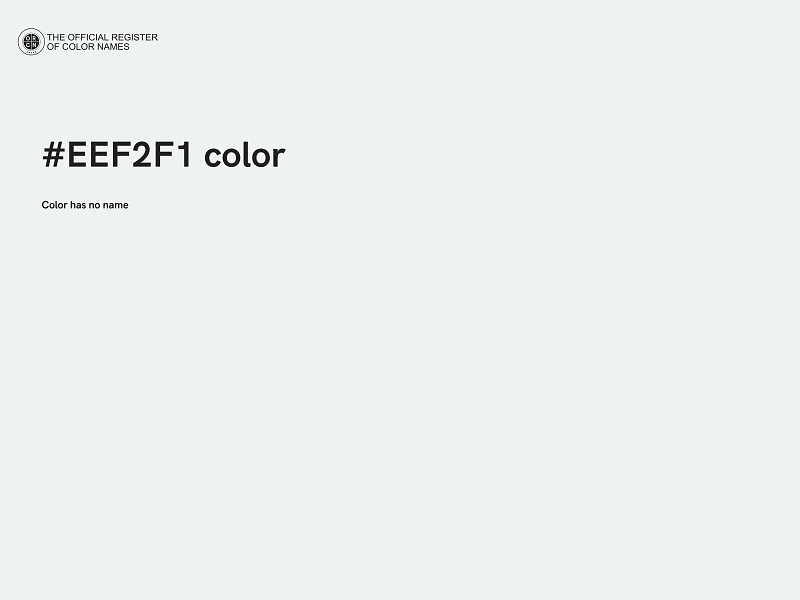 #EEF2F1 color image