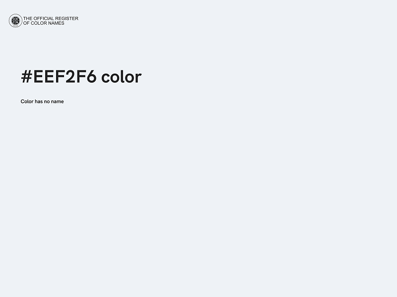 #EEF2F6 color image