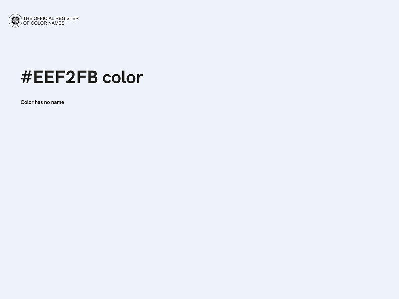 #EEF2FB color image