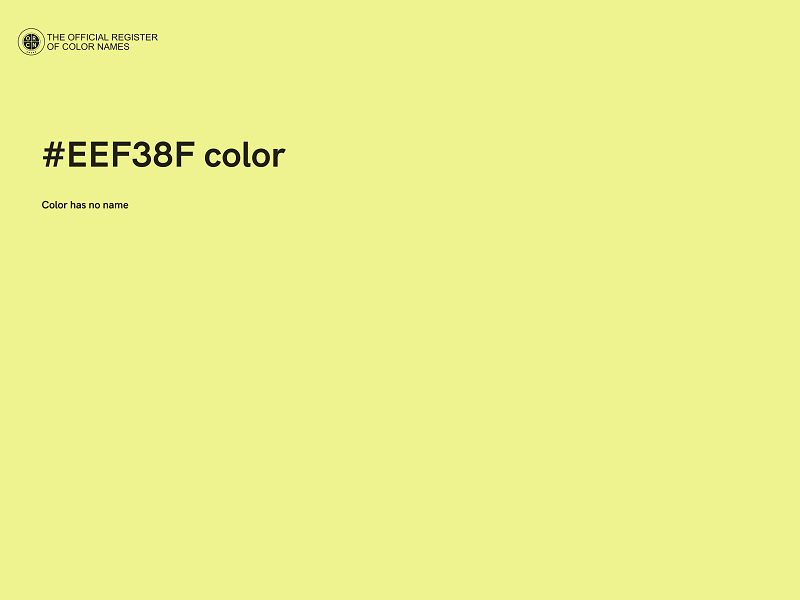 #EEF38F color image