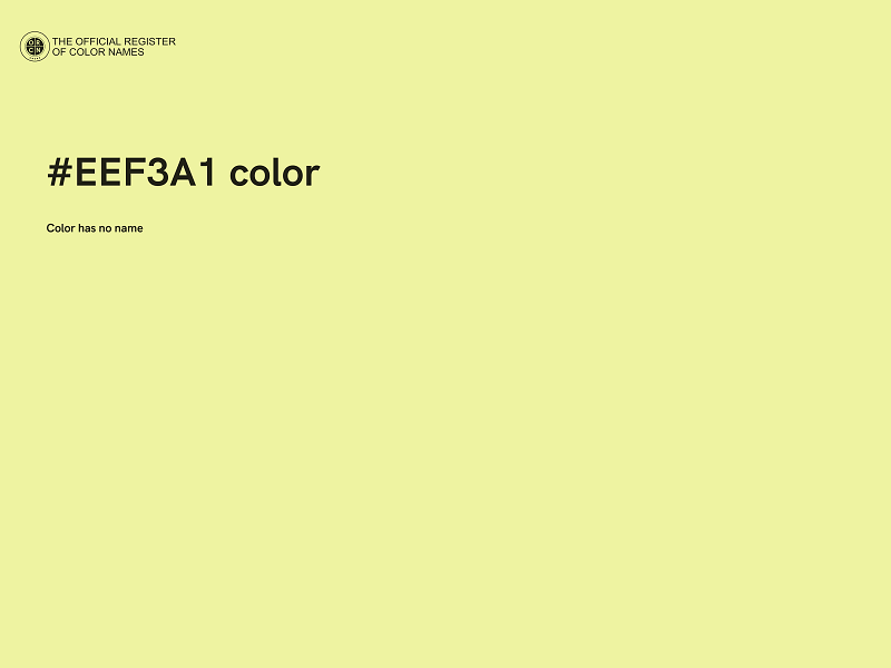 #EEF3A1 color image