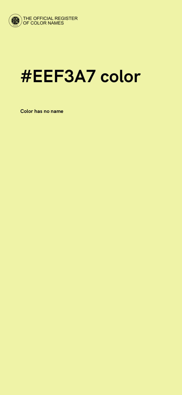 #EEF3A7 color image