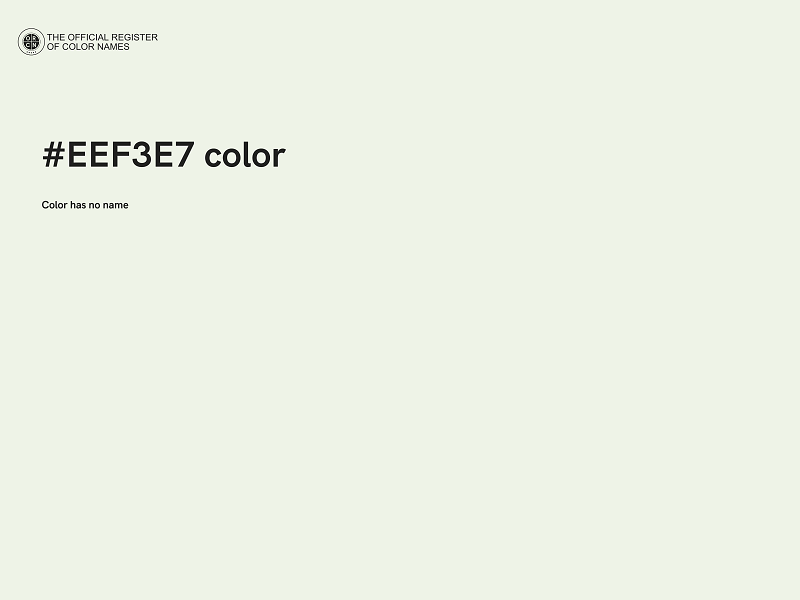 #EEF3E7 color image
