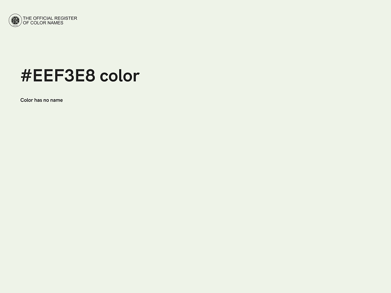 #EEF3E8 color image