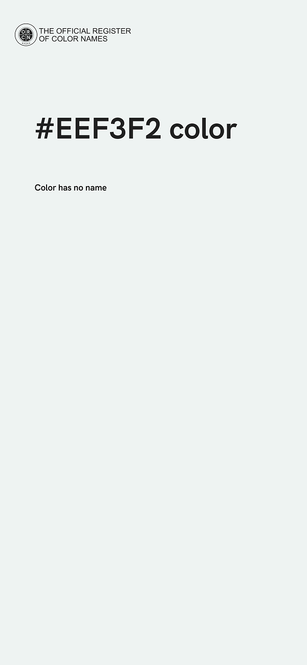 #EEF3F2 color image