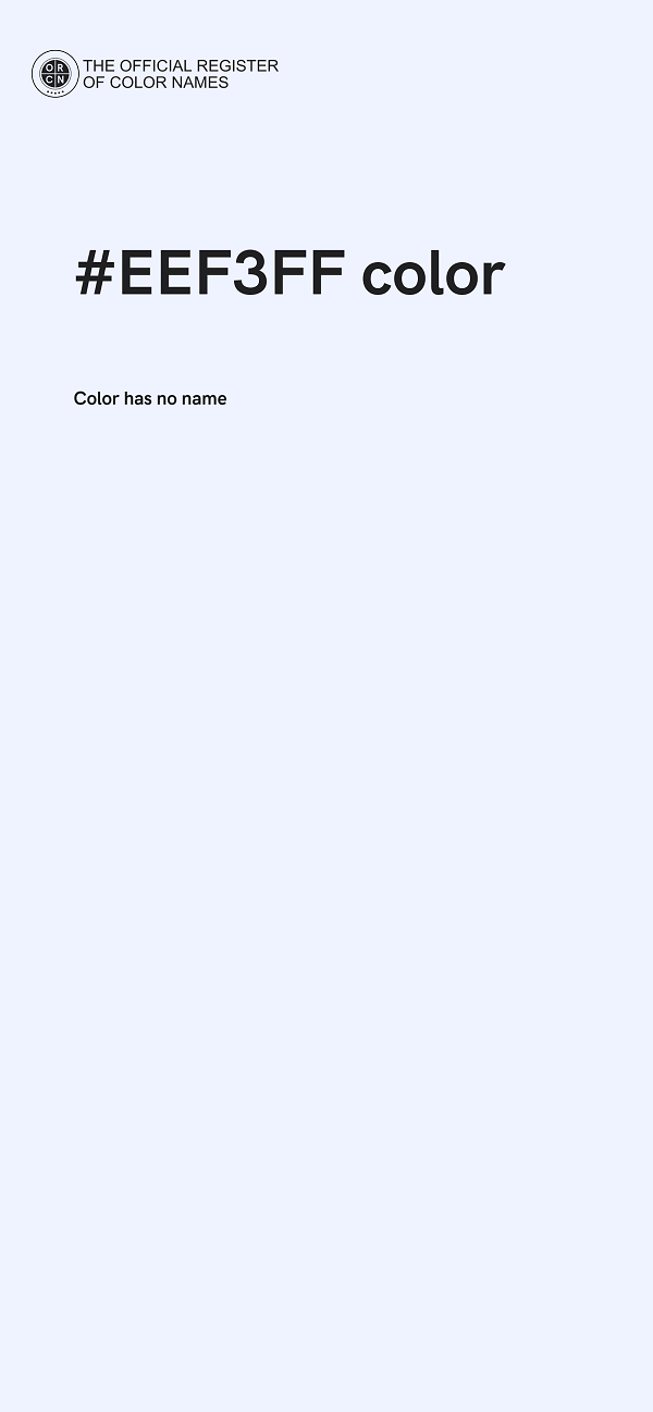 #EEF3FF color image