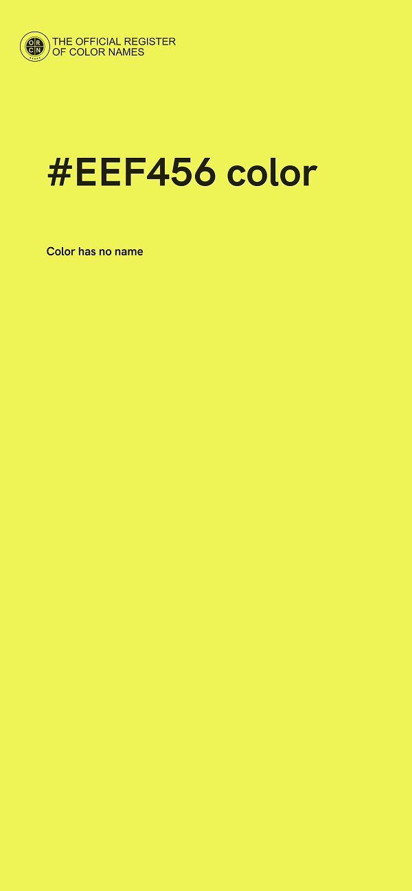 #EEF456 color image