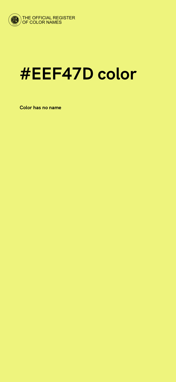 #EEF47D color image