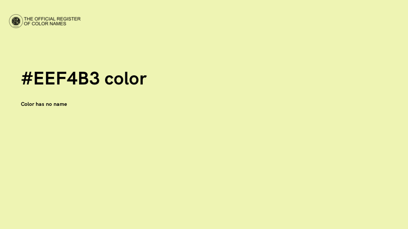 #EEF4B3 color image