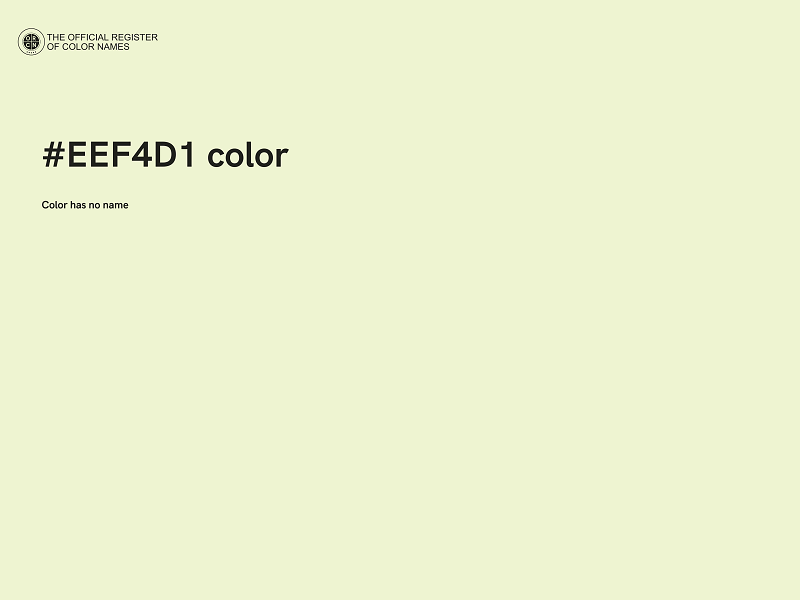 #EEF4D1 color image