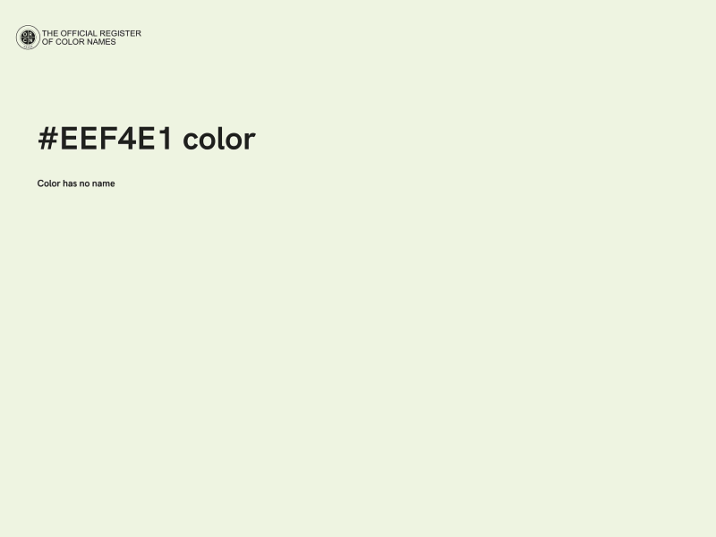 #EEF4E1 color image