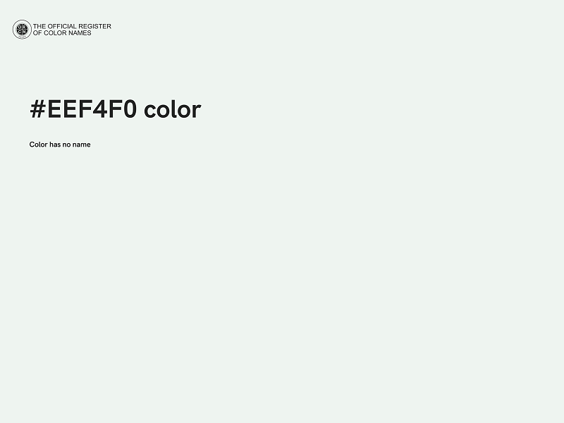 #EEF4F0 color image