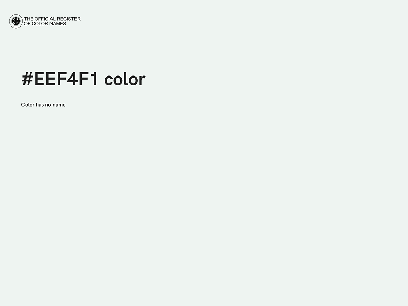 #EEF4F1 color image