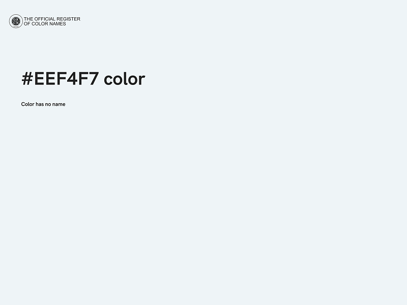 #EEF4F7 color image