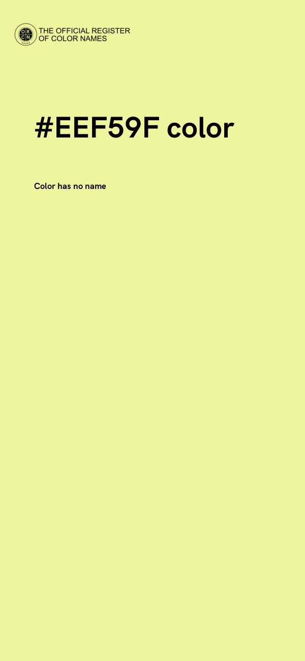 #EEF59F color image