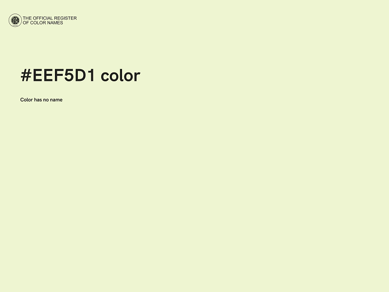 #EEF5D1 color image