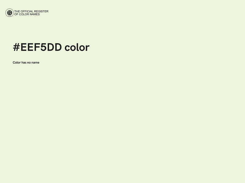 #EEF5DD color image