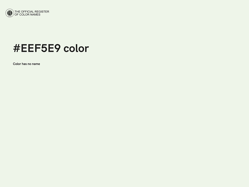 #EEF5E9 color image