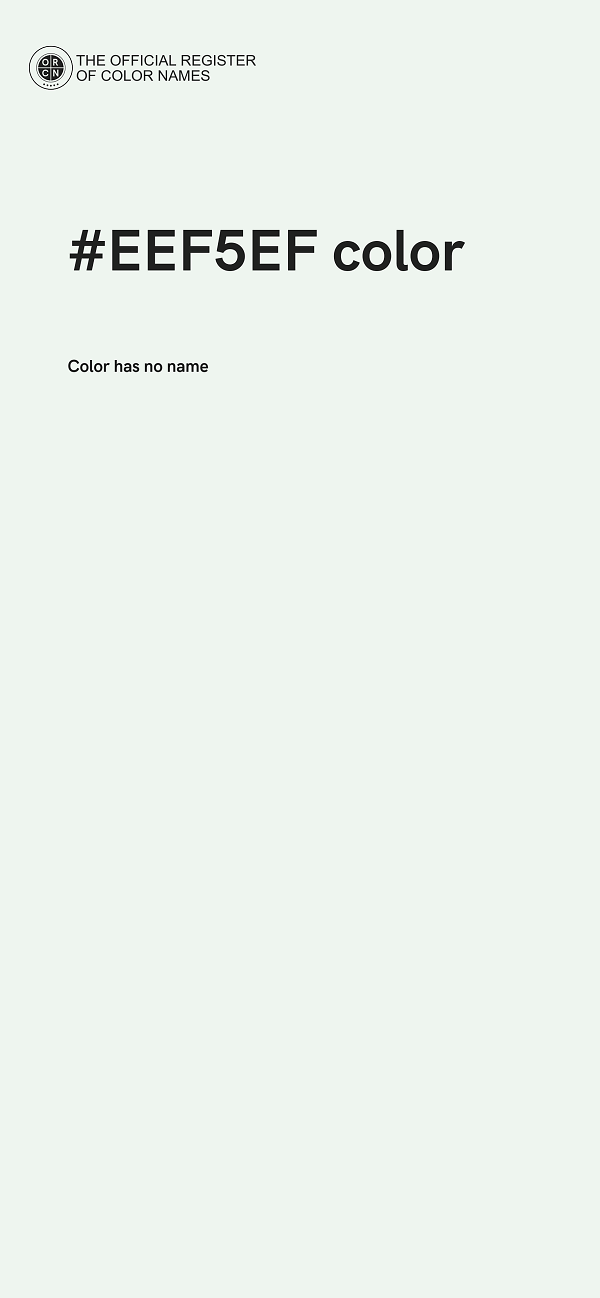 #EEF5EF color image