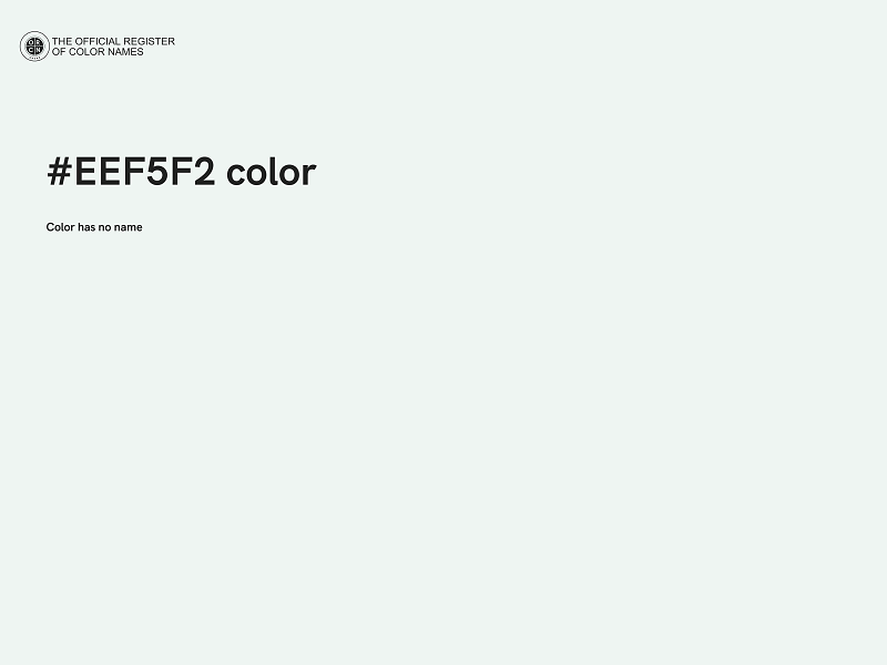 #EEF5F2 color image