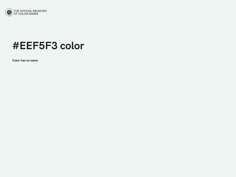 #EEF5F3 color image