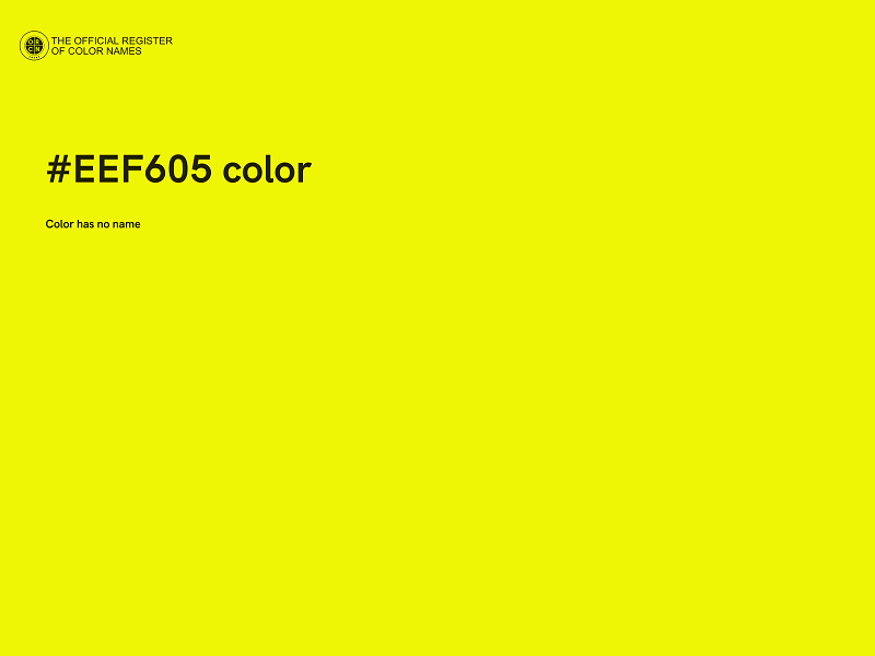 #EEF605 color image