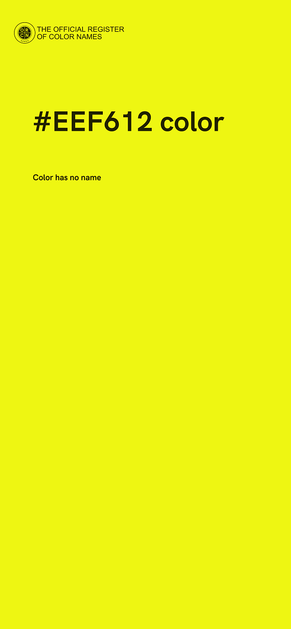 #EEF612 color image