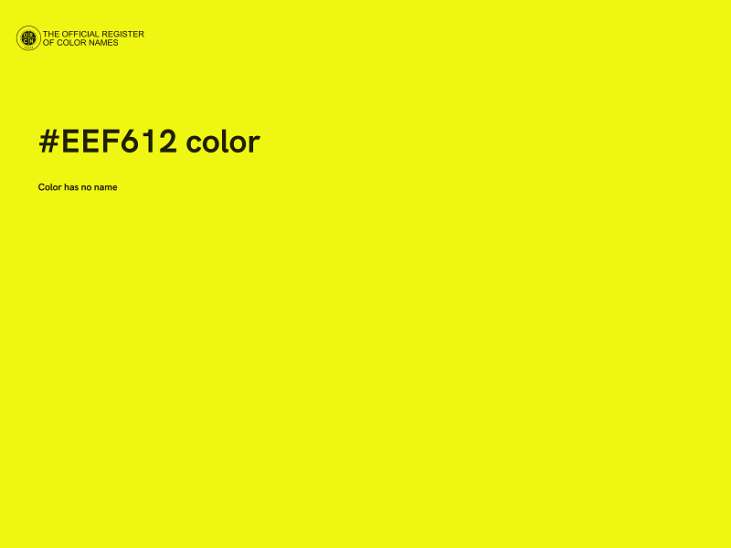 #EEF612 color image