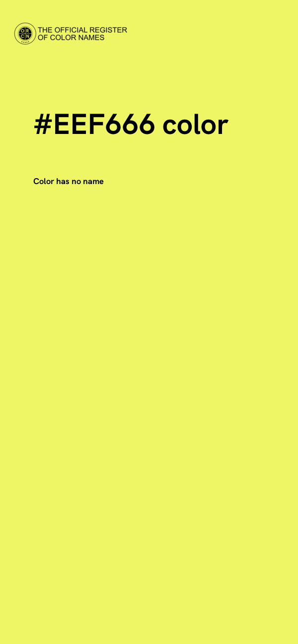 #EEF666 color image