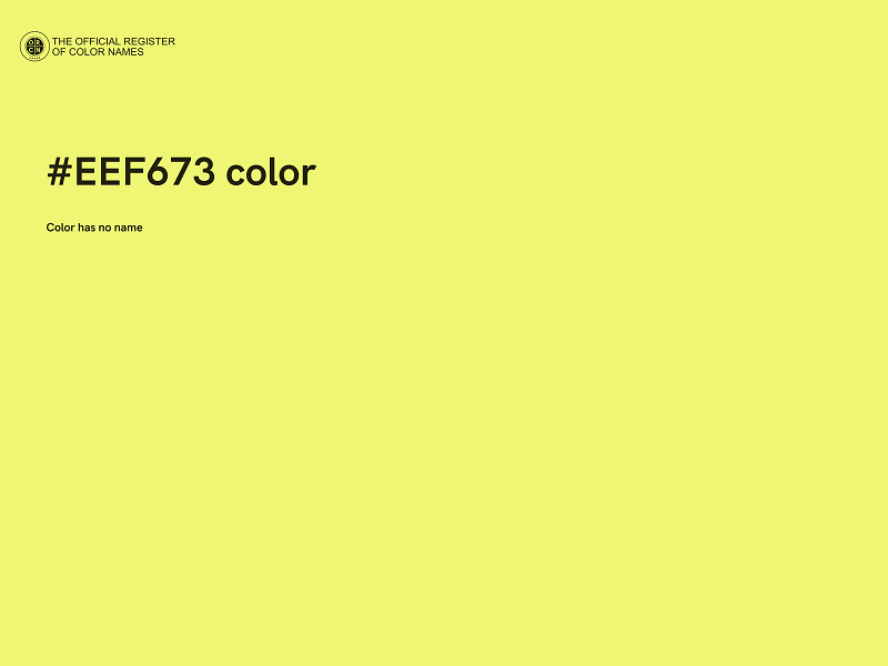 #EEF673 color image