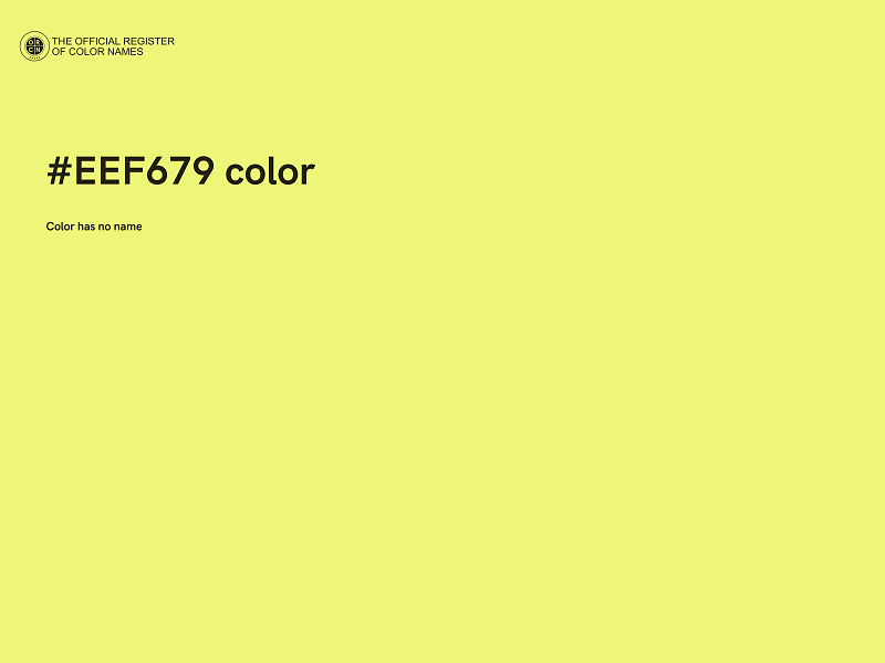 #EEF679 color image