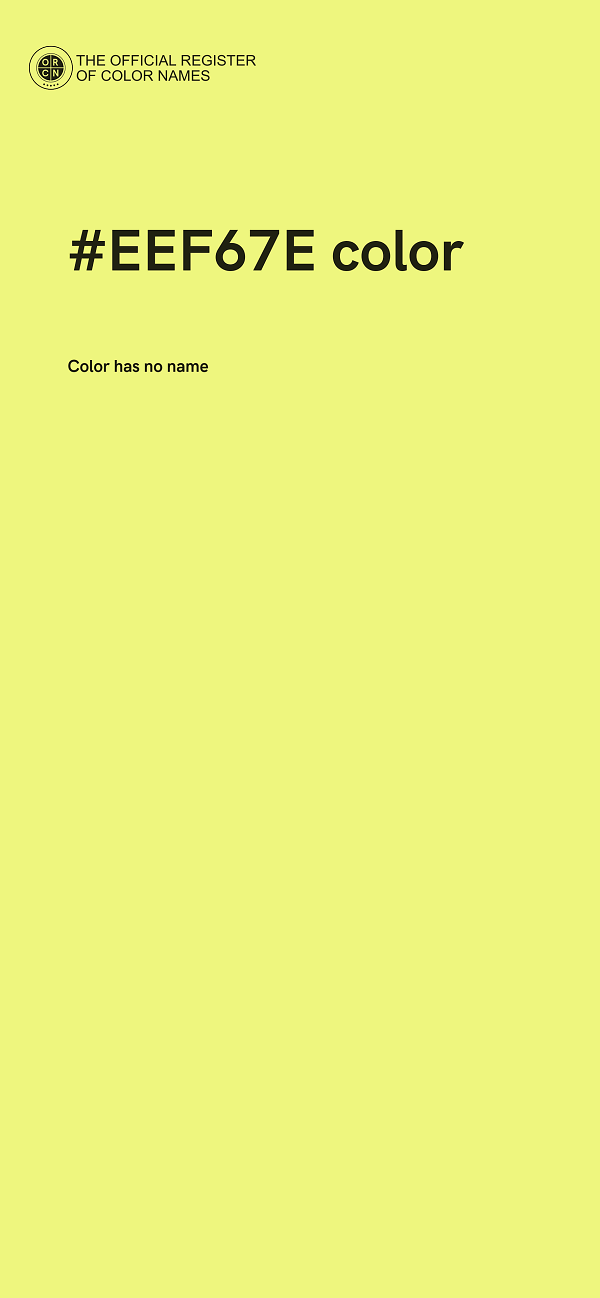 #EEF67E color image