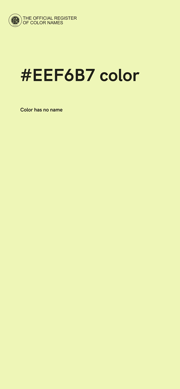 #EEF6B7 color image