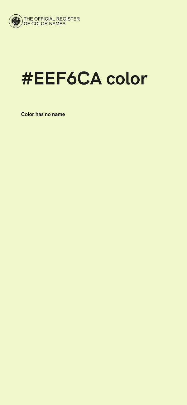#EEF6CA color image