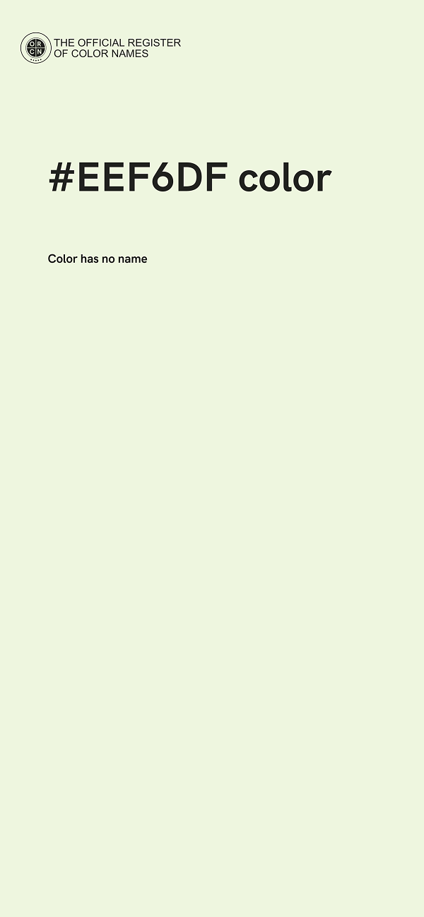 #EEF6DF color image