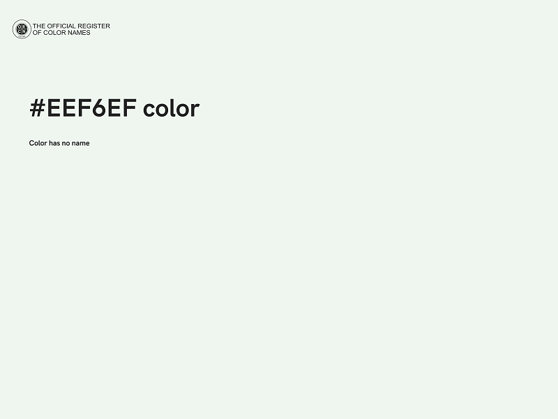 #EEF6EF color image