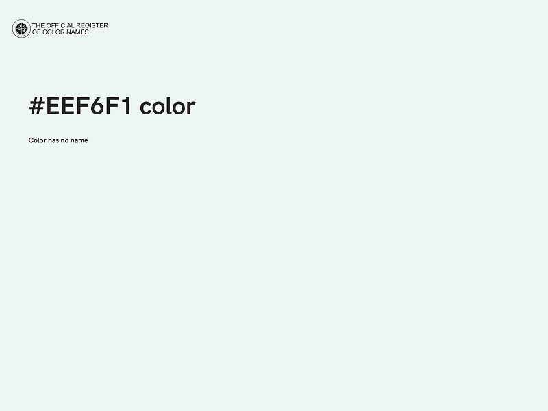 #EEF6F1 color image