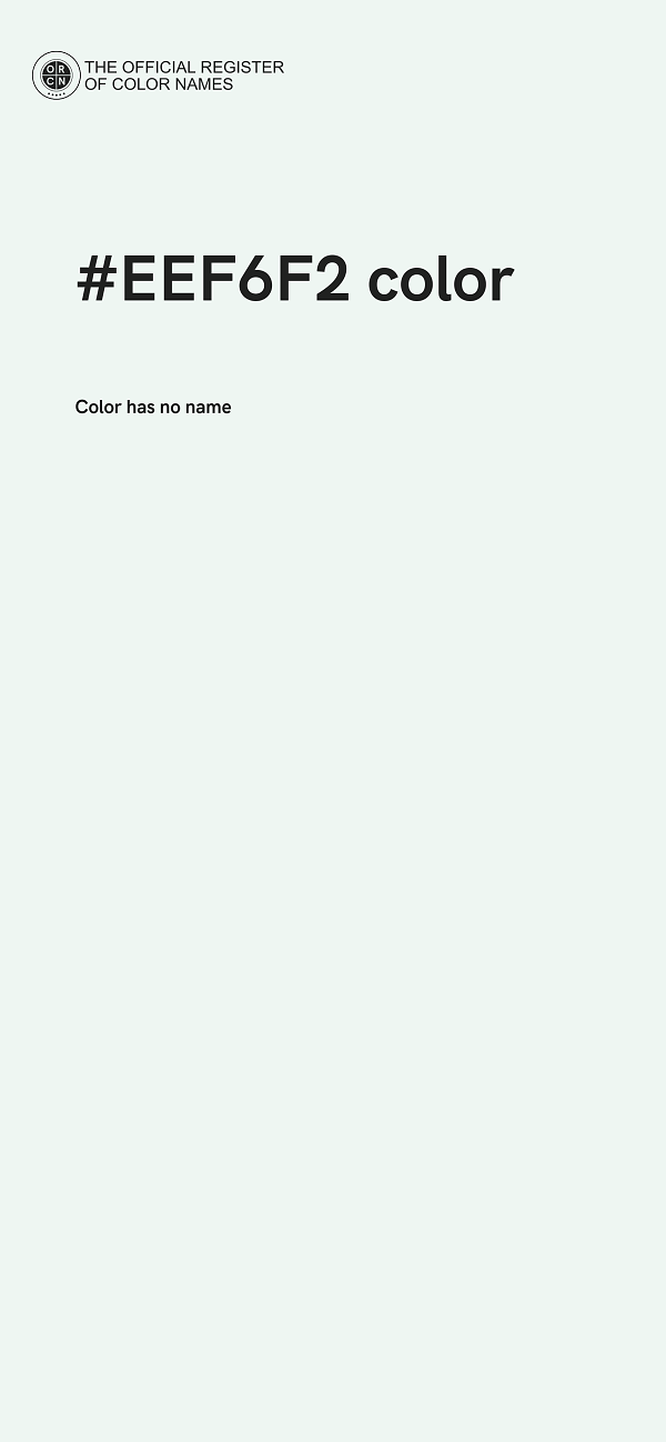 #EEF6F2 color image