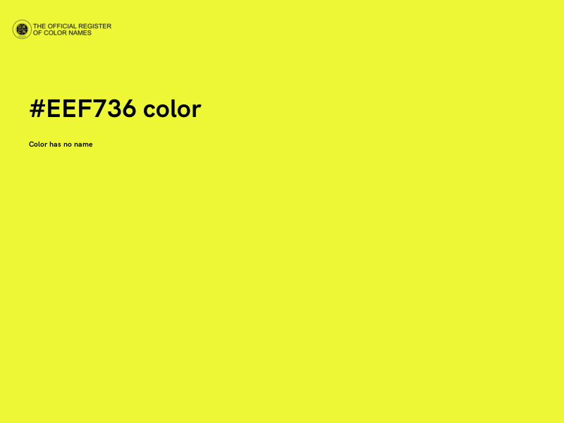 #EEF736 color image