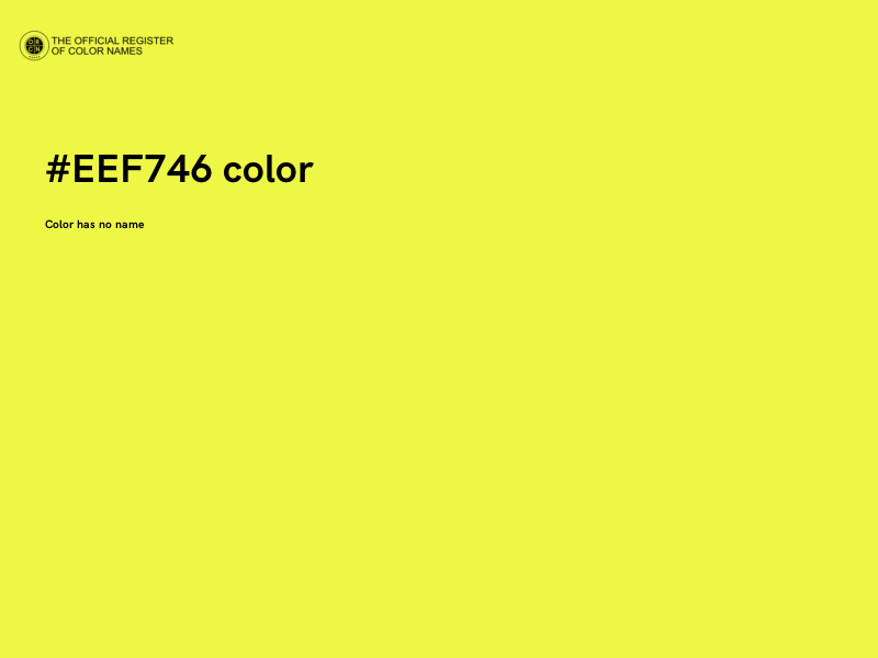 #EEF746 color image