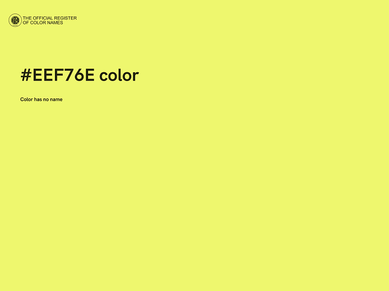 #EEF76E color image