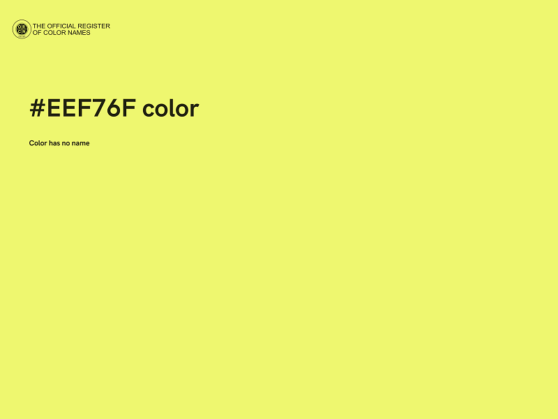#EEF76F color image