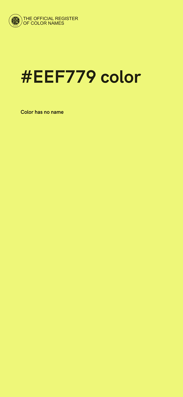 #EEF779 color image