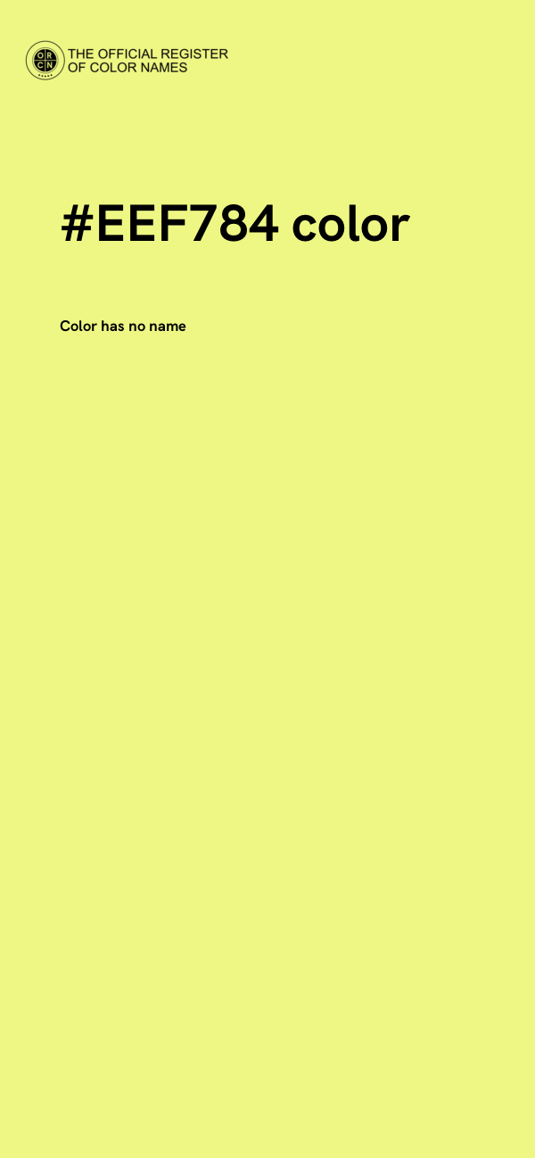 #EEF784 color image