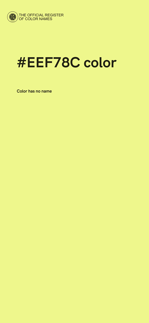 #EEF78C color image