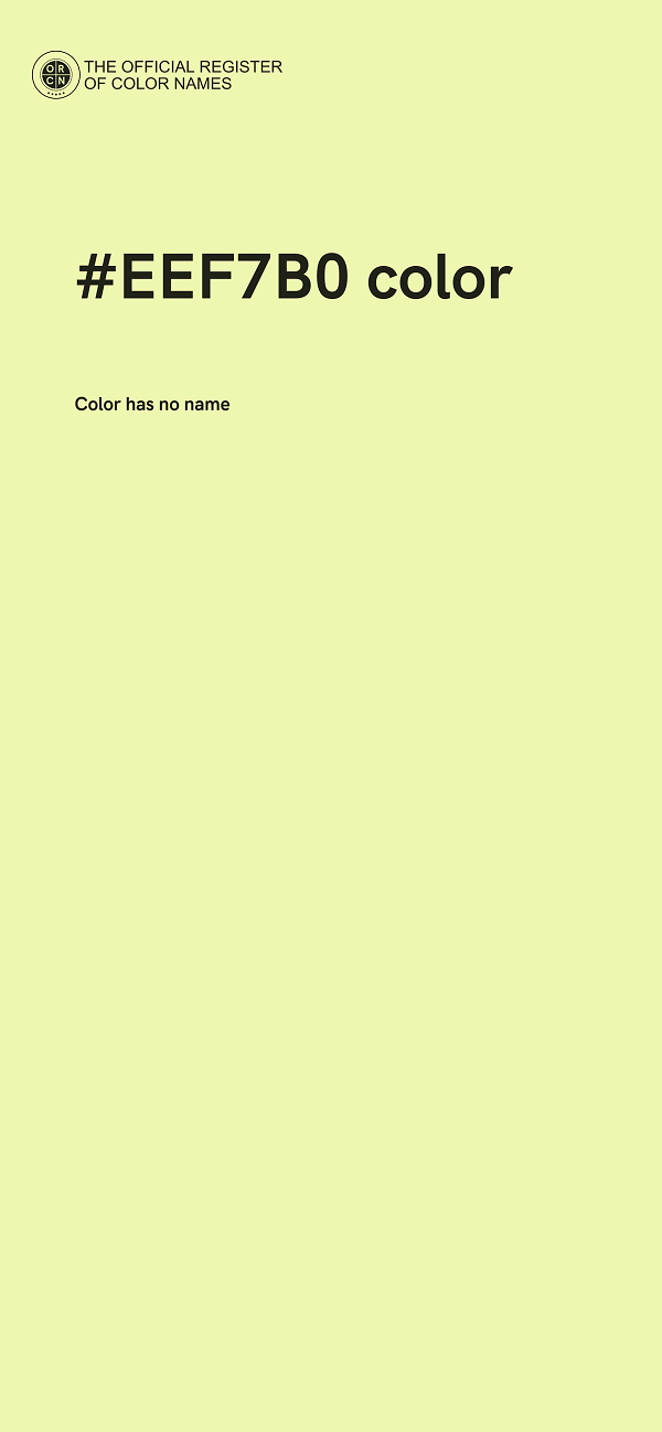 #EEF7B0 color image