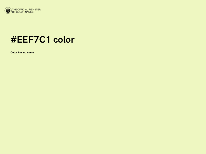 #EEF7C1 color image