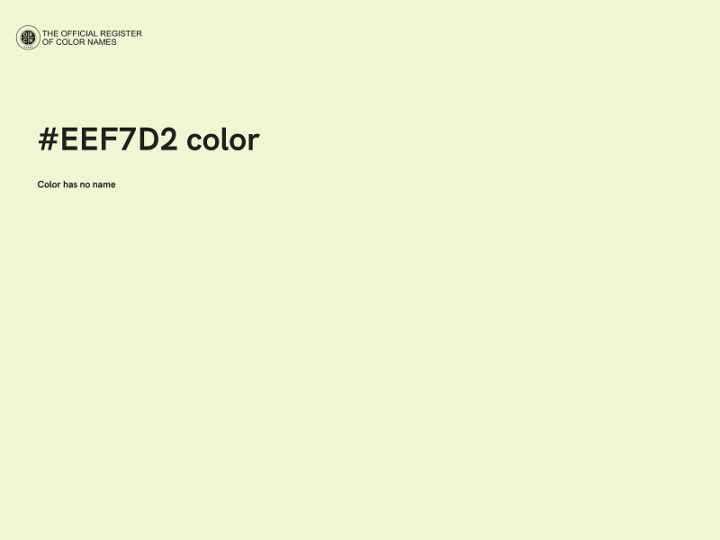 #EEF7D2 color image